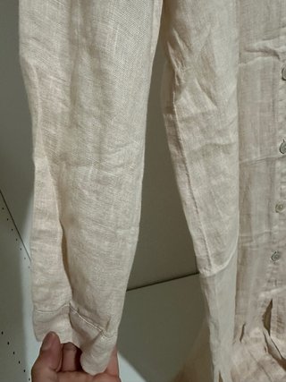 Vestido largo Zara beige