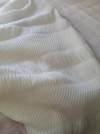 Colcha blanca cama de 90