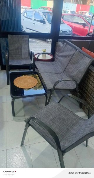 Conjunto Muebles Jardín Apilables