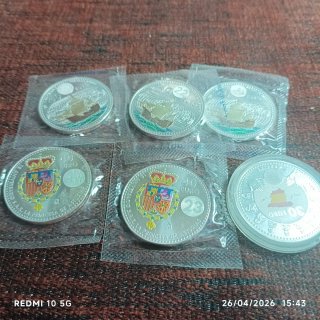 6 Monedas Colección   Princesa de Asturias