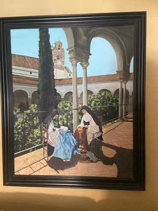 Cuadro de monjas en convento