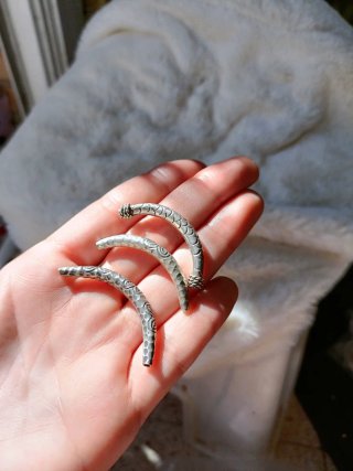 Plata 925 Tailandesa Abalorios Tubulares