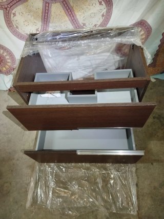Mueble de baño nuevo madera y metal