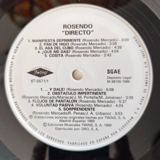 Rosendo Directo Vinilo 2 LP