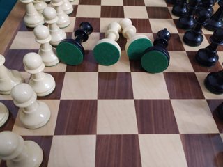 Piezas de ajedrez de madera
