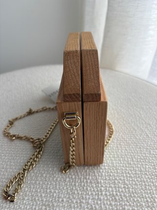 Bolso Uterqüe Madera Geométrico Multicolor
