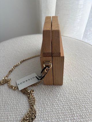 Bolso Uterqüe Madera Geométrico Multicolor