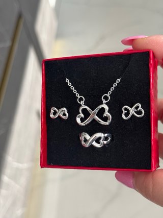 Set gioielli infinito argento 925