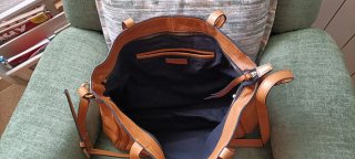 Bolso Tote de Piel Marrón