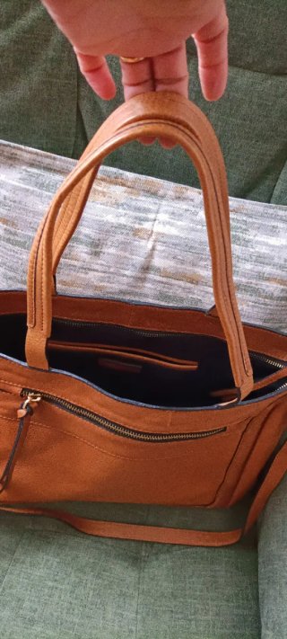 Bolso Tote de Piel Marrón