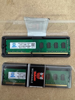2 memorias 8 Gb de Ram DDR3