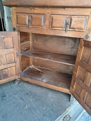 Mueble antiguo madera 70+ años 3 piezas