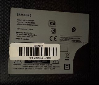 Samsung TV 75” 4K UHD Smart TV