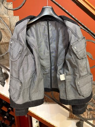 Giacca blazer donna jeans in cotone