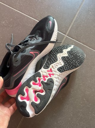 Nike Bambas Running Mujer Negro y Rosa