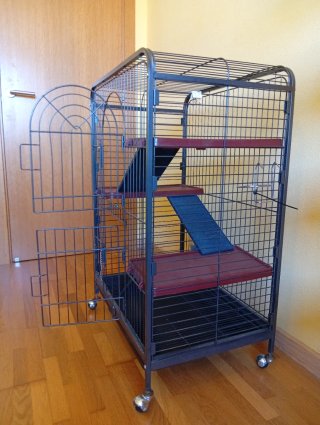 Jaula para hurones con accesorios