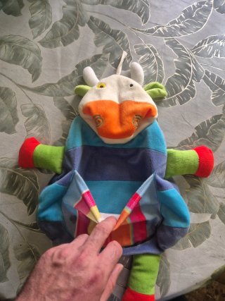 Peluche Pijamero en forma de vaca