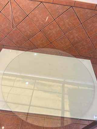Cristal para mesa redondo