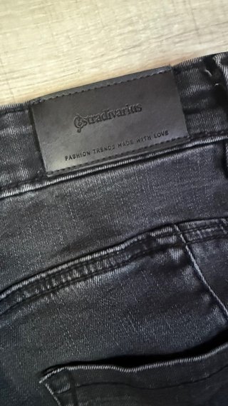 Stradivarius Jeans Talla 34 Negro