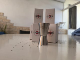 Set 7 Jigger Cocktail Martini Acciaio Inox