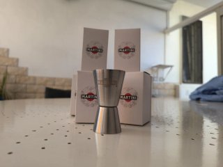 Set 7 Jigger Cocktail Martini Acciaio Inox