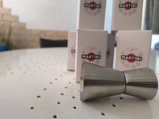 Set 7 Jigger Cocktail Martini Acciaio Inox