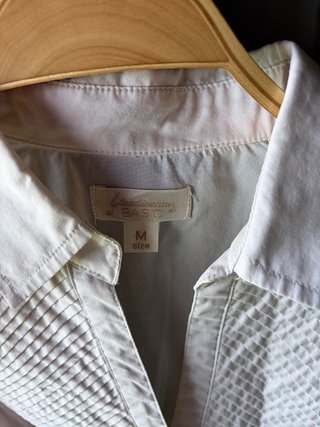 Camisa blanca elástica -M - sin estrenar