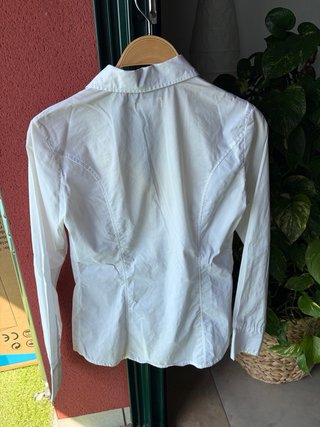 Camisa blanca elástica -M - sin estrenar