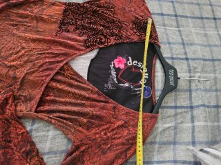 Vestito Desigual arancio e rosso