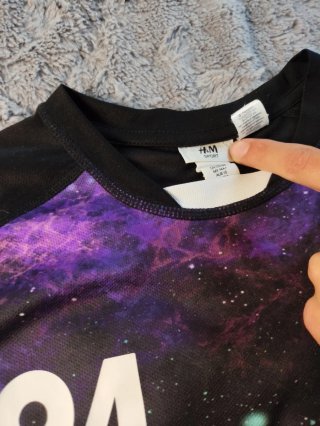 T-shirt PlayStation Oficial H&M Sport Galaxy Preta