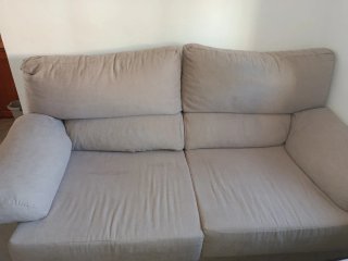 Sofá 2 plazas y Sofá 3 plazas gris
