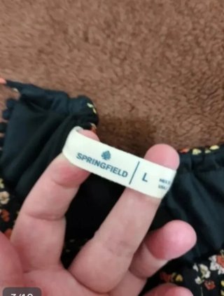 Blusa tirantes de Springfield, Talla L