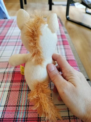 Peluche Pony Beige Bananas Infantil Suave