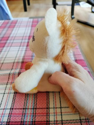 Peluche Pony Beige Bananas Infantil Suave