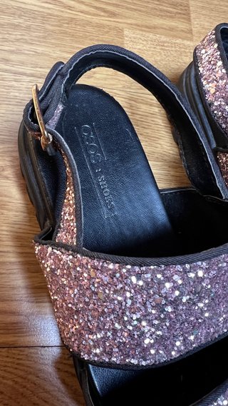 Sandalias ASOS Glitter Rosa y Plateado