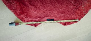 Blusa corta encaje rojo Made in Italy