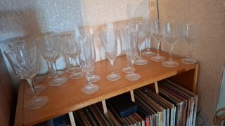 Copas de cristal sueltas