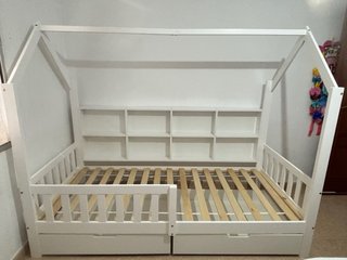 Cama Montessori 90cm Madera Blanca