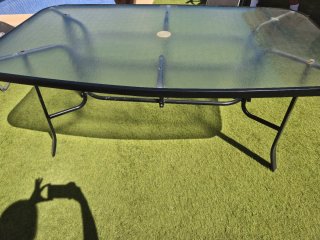 Mesa Jardín Cristal 100x167cm