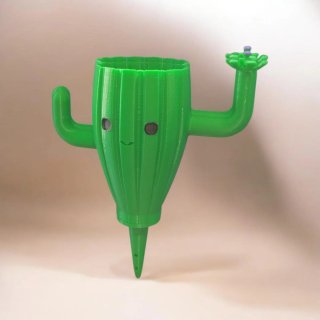 Sistema de riego con diseño de cactus