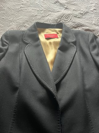 Abrigo Burberry Negro Forro Dorado
