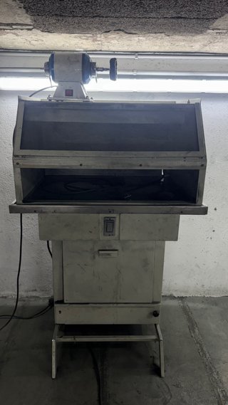 Mesa de pulidora industrial