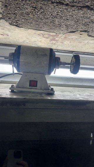 Mesa de pulidora industrial