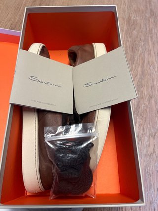 Santoni Barca Scarpe Uomo Marrone