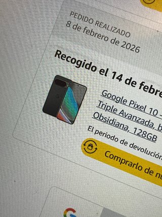 Google Pixel 10 128GB Obsidiana