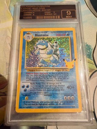 Carta Pokémon Blastoise Holo Celebrations 2/102
