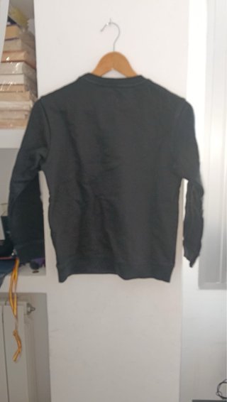 Sudadera Vans Negra Logo Blanco