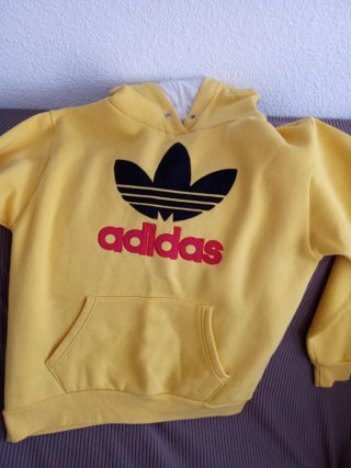 Sudadera Adidas Amarilla Logo Trefoil