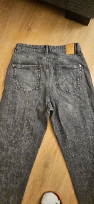 Pantalón Zara Gris Talla 38