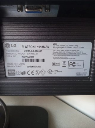 Monitor LG Flatron L1918S-SN, 19"